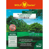 Wolf-Garten SP50 prémium gyepmagkeverék – napos és árnyékos területekre, 1 kg / 50 m²