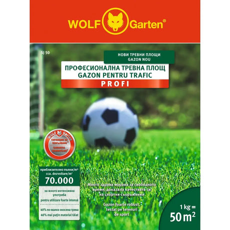 Wolf-Garten Heavy Duty gyepmagkeverék – maximális tartósság és gyors regeneráció, 1 kg / 50 m²