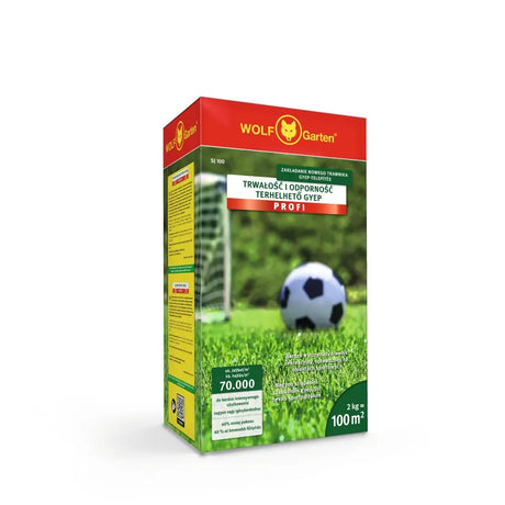 Wolf-Garten Heavy Duty gyepmagkeverék – sűrű, tartós gyep gyors csírázással, 2 kg / 100 m²