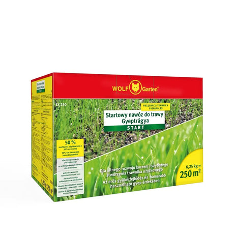 Gyepindító műtrágya Wolf Garten Starter, 6,25 kg – 250 m² területre