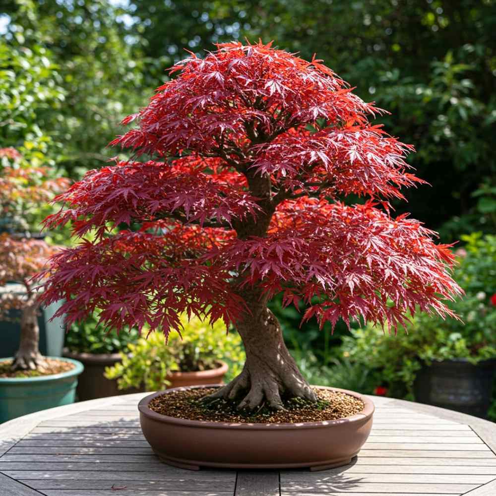 Japán juhar 'Arakawa' – bonsai hatású díszfa intenzív őszi lombszínnel