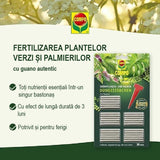 Batoane de Ingrasamant pentru Plante Infloritoare cu Guano, 30 de bucati, Efect de Lunga Durata 3 Luni, COMPO