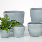 Ghiveci plante rotund Ceramic Scheurich, Ø 25 cm, H22,5 cm, Gri Deschis