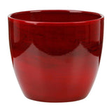 Ghiveci plante rotund Ceramic Scheurich, Ø 14 cm, H12,4 cm, Rosu Inchis