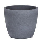 Ghiveci plante rotund Ceramic Scheurich, Ø 16 cm, H14 cm, Gri Inchis