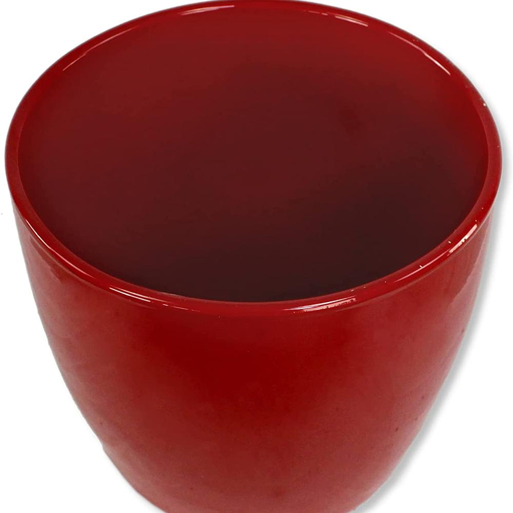Ghiveci plante rotund Ceramic Scheurich, Ø 16 cm, H14 cm, Rosu
