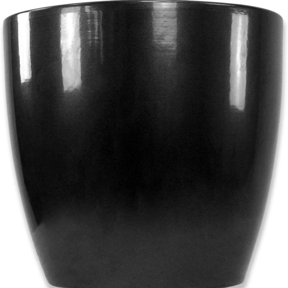 Ghiveci plante rotund Ceramic Scheurich Ø 19 cm, H17 cm, Negru