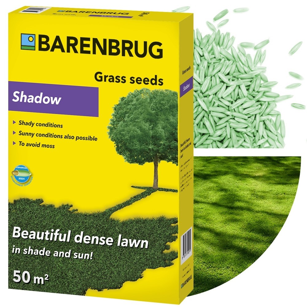 Barenbrug Shadow gyepmagkeverék 1 kg – sűrű, egészséges gyep árnyékos területekre, 50 m²-re