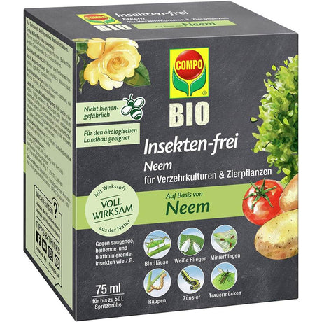 Insecticid Organic pentru Plante Ornamentale, Legume si Ierburi, 75 ml, COMPO