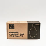 Vas de auto-udare plante portocaliu LUTOYA, decorativ, ceramic, lut, natural, 350 ml