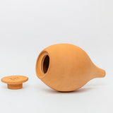 Vas de auto-udare plante portocaliu LUTOYA, decorativ, ceramic, lut, natural, 350 ml